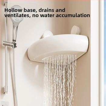 Raft triunghiular pentru baie, montaj pe perete cu ventuze, aluminiu Space, încărcare 1–5 kg