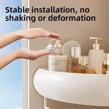 Raft triunghiular pentru baie, montaj pe perete cu ventuze, aluminiu Space, încărcare 1–5 kg