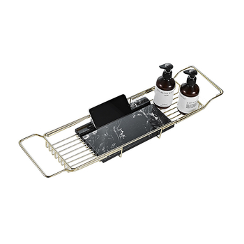 Raft de baie din oțel inoxidabil, extensibil, etaj unic, montaj pe suprafață, design simplu și modern