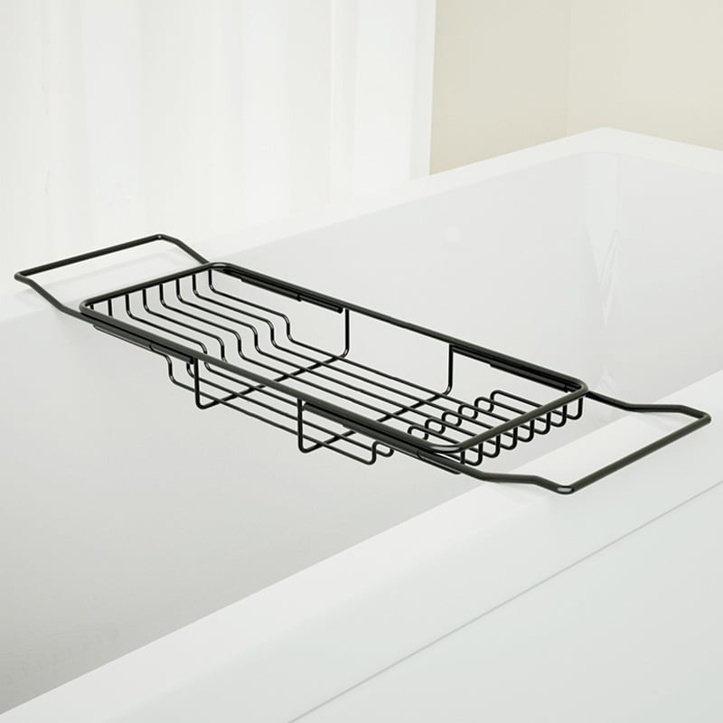 Raft de baie din oțel inoxidabil, extensibil, etaj unic, montaj pe suprafață, design simplu și modern