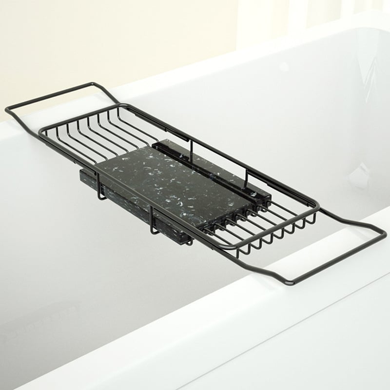 Raft de baie din oțel inoxidabil, extensibil, etaj unic, montaj pe suprafață, design simplu și modern