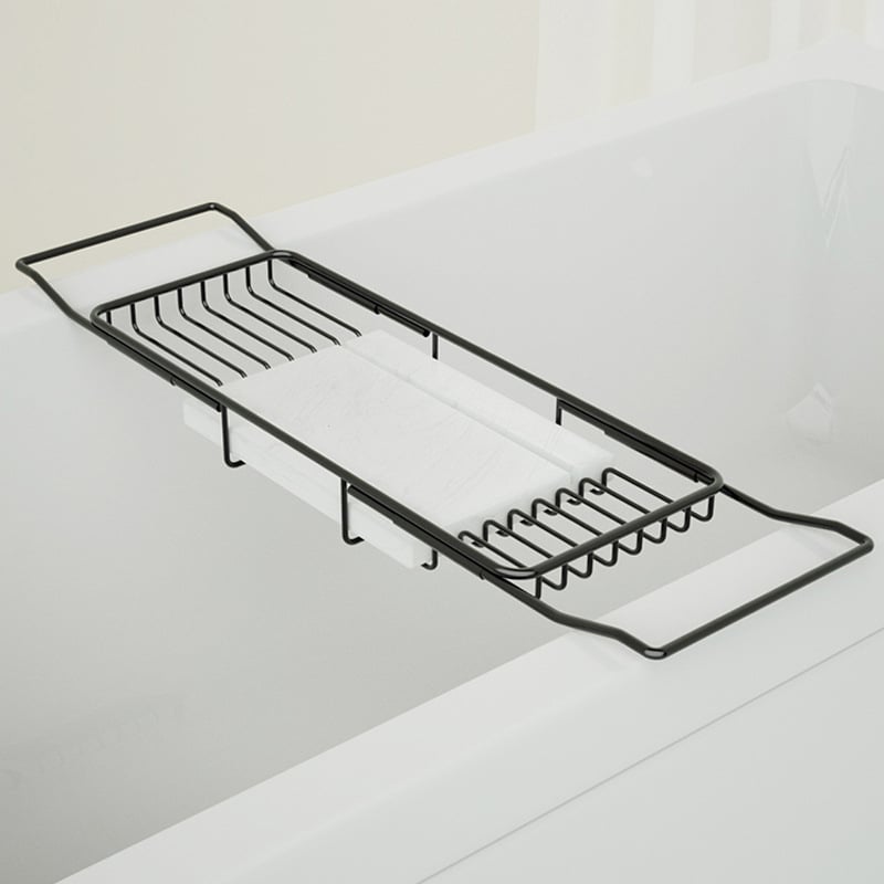 Raft de baie din oțel inoxidabil, extensibil, etaj unic, montaj pe suprafață, design simplu și modern