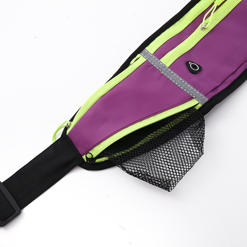 Kerékpáros derék táska - uniszex, vízálló nejlon sporttáska palacktartóval, ultrakönnyű, kültéri használatra (Nylon; Vízálló; Ultra könnyű; Palacktartó; Uniszex)