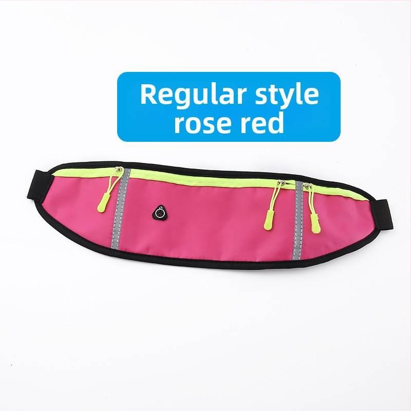 Kerékpáros derék táska - uniszex, vízálló nejlon sporttáska palacktartóval, ultrakönnyű, kültéri használatra (Nylon; Vízálló; Ultra könnyű; Palacktartó; Uniszex)