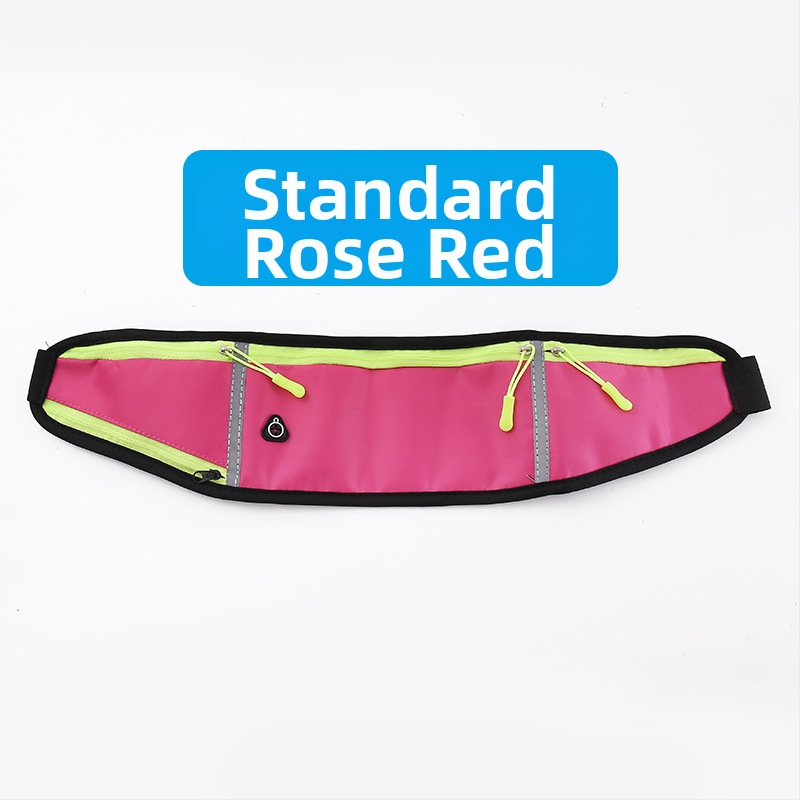 Kerékpáros derék táska - uniszex, vízálló nejlon sporttáska palacktartóval, ultrakönnyű, kültéri használatra (Nylon; Vízálló; Ultra könnyű; Palacktartó; Uniszex)