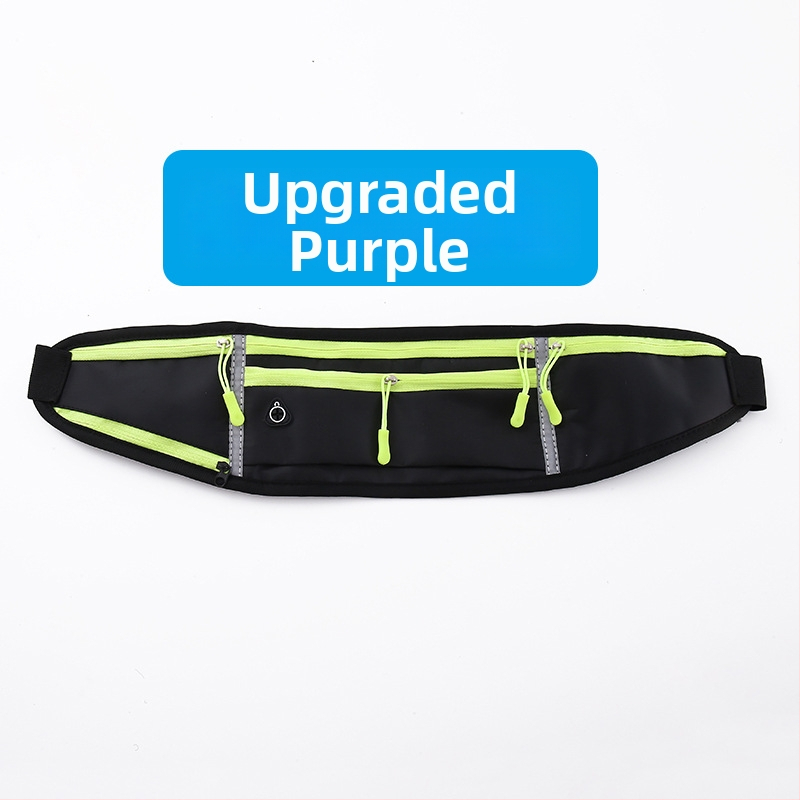 Kerékpáros derék táska - uniszex, vízálló nejlon sporttáska palacktartóval, ultrakönnyű, kültéri használatra (Nylon; Vízálló; Ultra könnyű; Palacktartó; Uniszex)