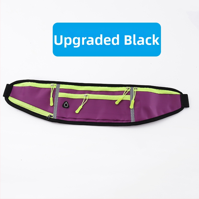 Kerékpáros derék táska - uniszex, vízálló nejlon sporttáska palacktartóval, ultrakönnyű, kültéri használatra (Nylon; Vízálló; Ultra könnyű; Palacktartó; Uniszex)