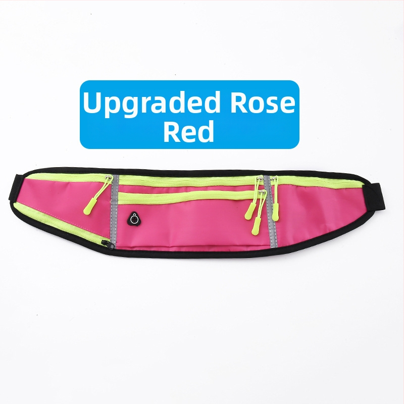 Kerékpáros derék táska - uniszex, vízálló nejlon sporttáska palacktartóval, ultrakönnyű, kültéri használatra (Nylon; Vízálló; Ultra könnyű; Palacktartó; Uniszex)