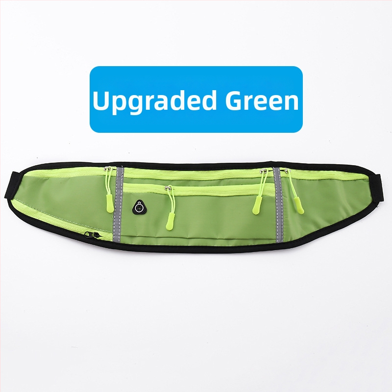 Kerékpáros derék táska - uniszex, vízálló nejlon sporttáska palacktartóval, ultrakönnyű, kültéri használatra (Nylon; Vízálló; Ultra könnyű; Palacktartó; Uniszex)