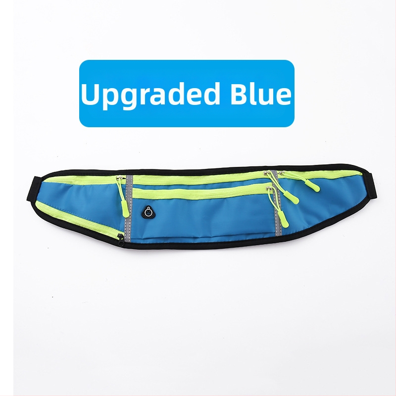 Kerékpáros derék táska - uniszex, vízálló nejlon sporttáska palacktartóval, ultrakönnyű, kültéri használatra (Nylon; Vízálló; Ultra könnyű; Palacktartó; Uniszex)