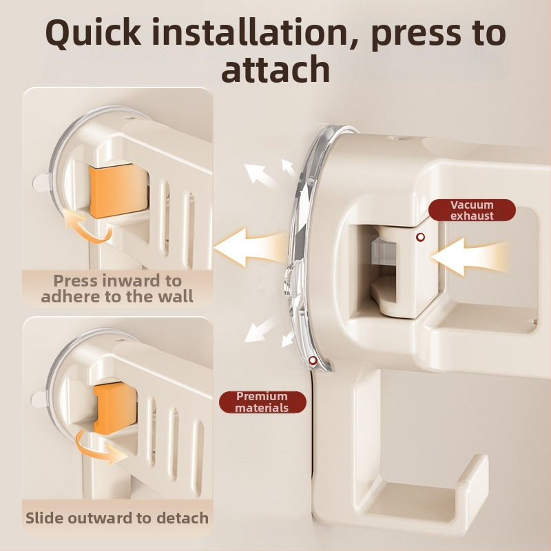 Raft de baie din aliaj de aluminiu, cu ventuză, montaj pe perete fără găuri, 1 etaj, finisaj anodizat, sarcină 30 kg