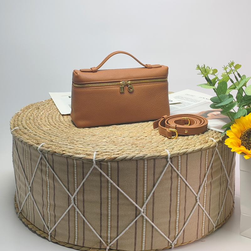 Druga generacija LP19 lunch box torbica, GiGi-stil, kožna kutija torbica za ramena za žene