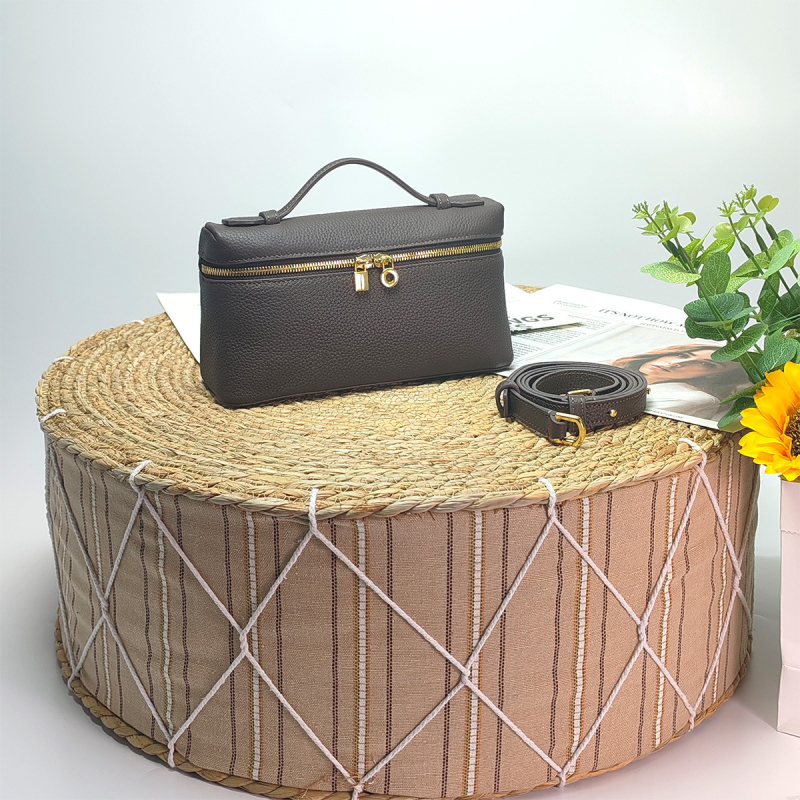Druga generacija LP19 lunch box torbica, GiGi-stil, kožna kutija torbica za ramena za žene