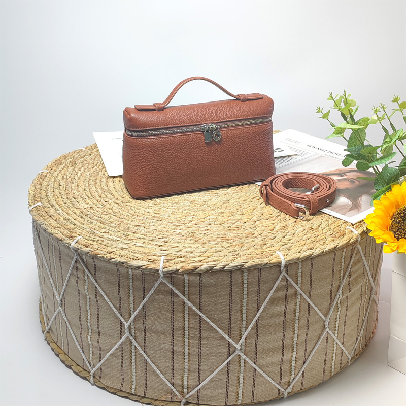 Druga generacija LP19 lunch box torbica, GiGi-stil, kožna kutija torbica za ramena za žene