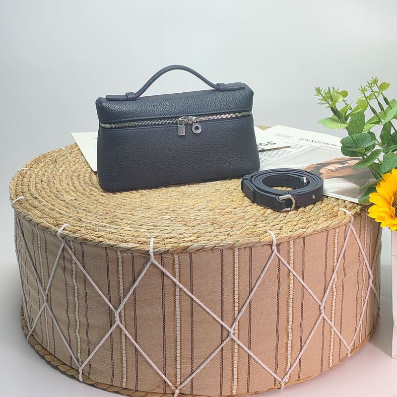 Druga generacija LP19 lunch box torbica, GiGi-stil, kožna kutija torbica za ramena za žene