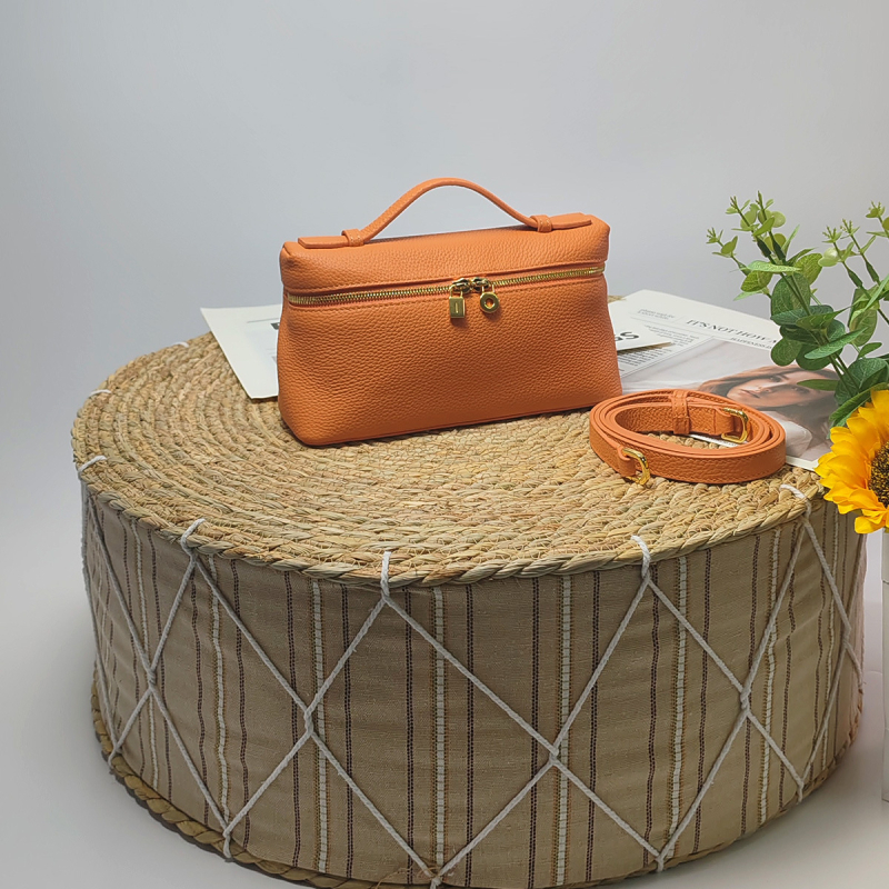 Druga generacija LP19 lunch box torbica, GiGi-stil, kožna kutija torbica za ramena za žene