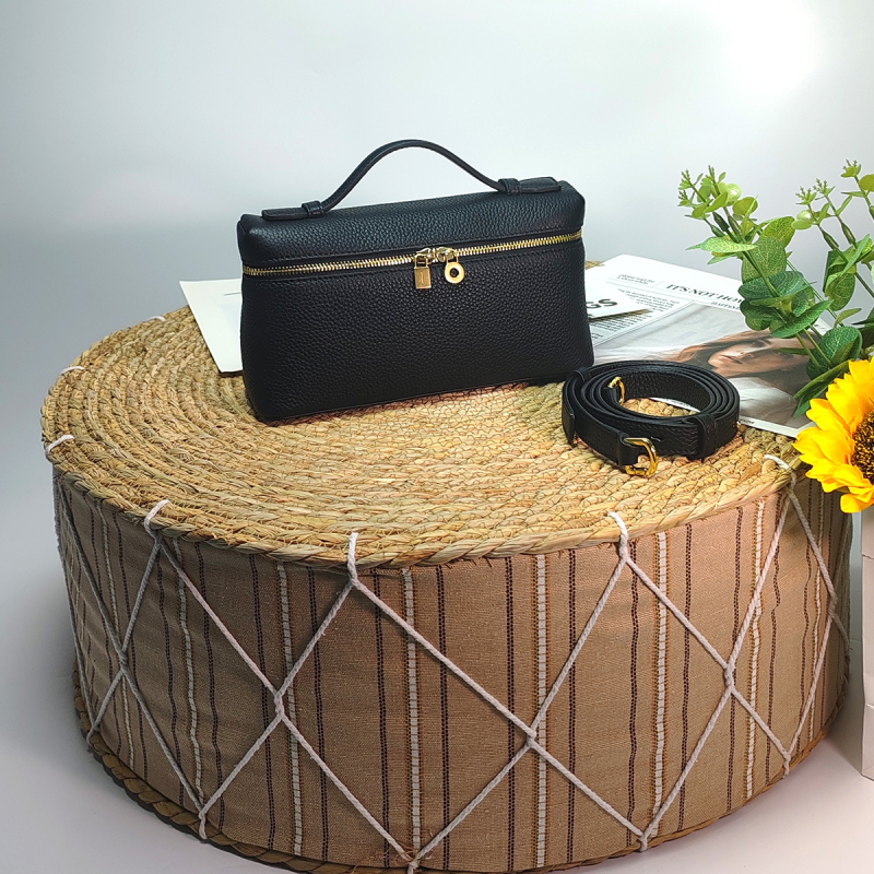 Druga generacija LP19 lunch box torbica, GiGi-stil, kožna kutija torbica za ramena za žene