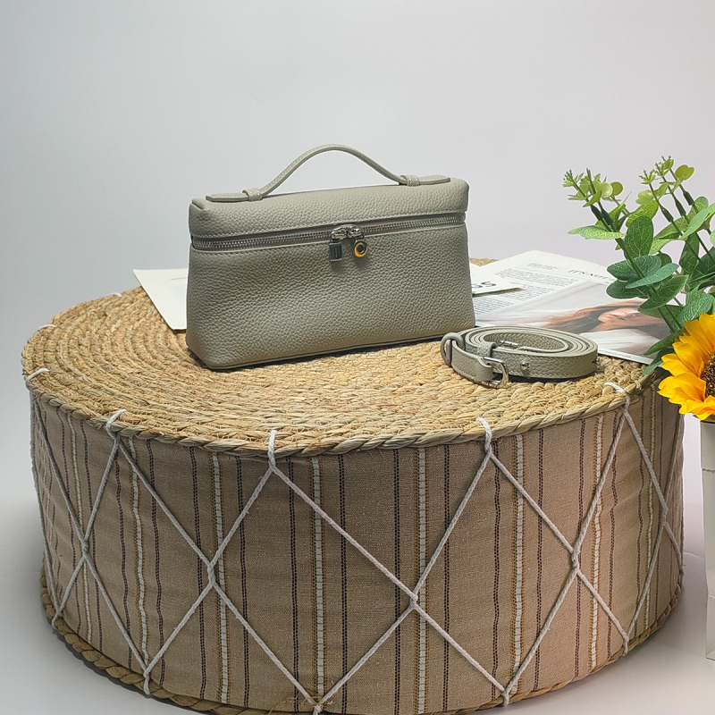 Druga generacija LP19 lunch box torbica, GiGi-stil, kožna kutija torbica za ramena za žene