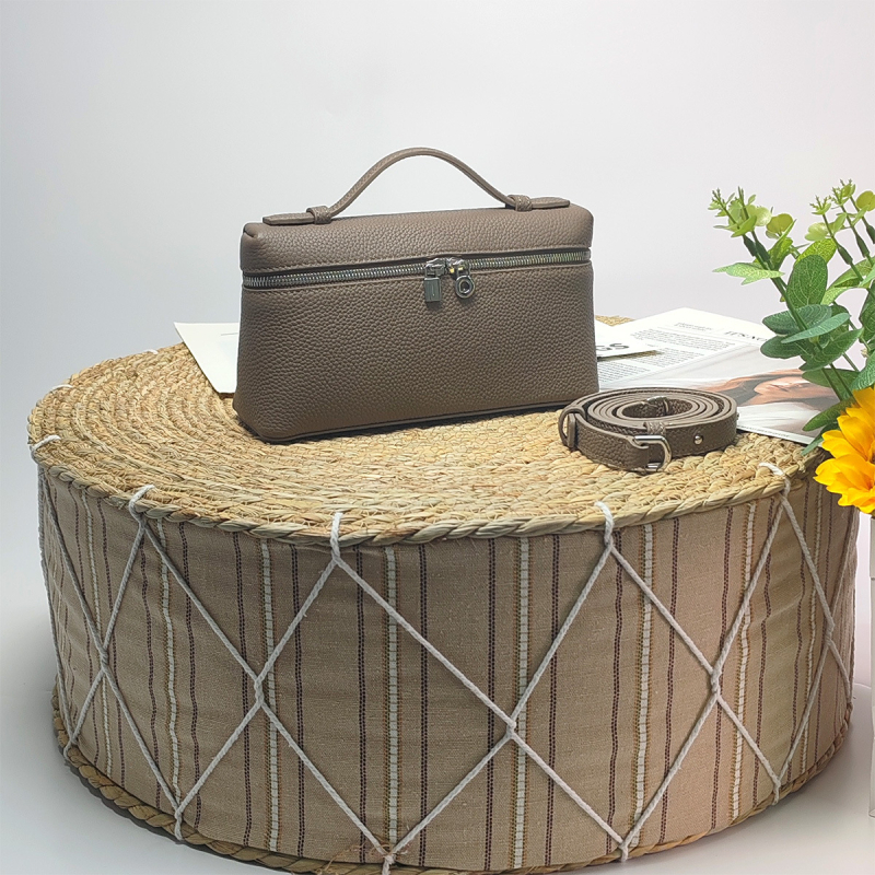 Druga generacija LP19 lunch box torbica, GiGi-stil, kožna kutija torbica za ramena za žene