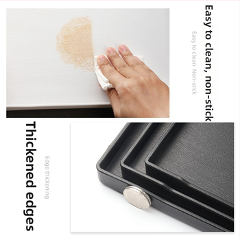 Stačiakampis melamininis padėklas viešbučiams – arbatos padėklas ir higienos priemonių laikymas kambaryje