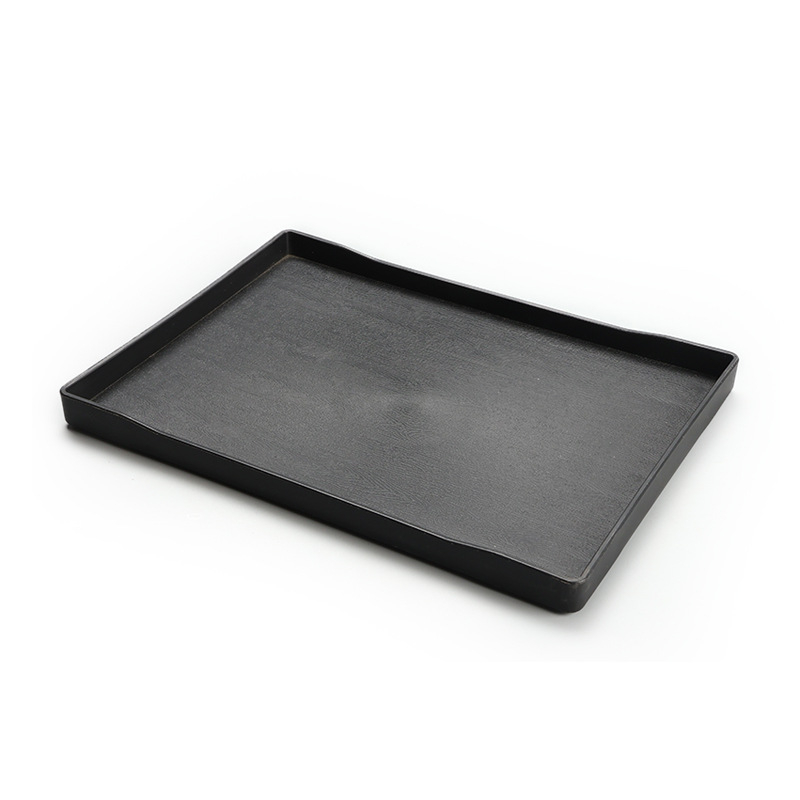 Ορθογώνιος δίσκος από μελαμίνη για ξενοδοχεία – δίσκος για τσάι και αποθήκευση ειδών περιποίησης στο δωμάτιο