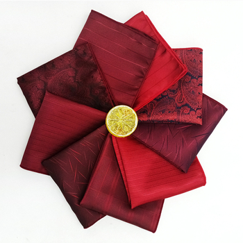 Batistă de buzunar pentru costum, dungată, jacquard vopsit pe fir, fibră de poliester, căptușeală din poliester, stil de seară