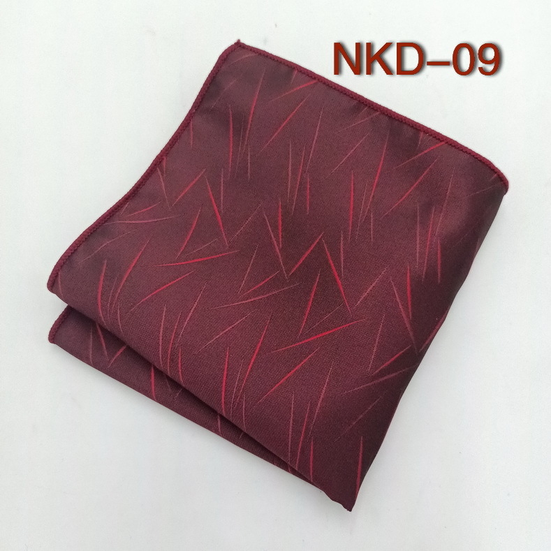 Batistă de buzunar pentru costum, dungată, jacquard vopsit pe fir, fibră de poliester, căptușeală din poliester, stil de seară