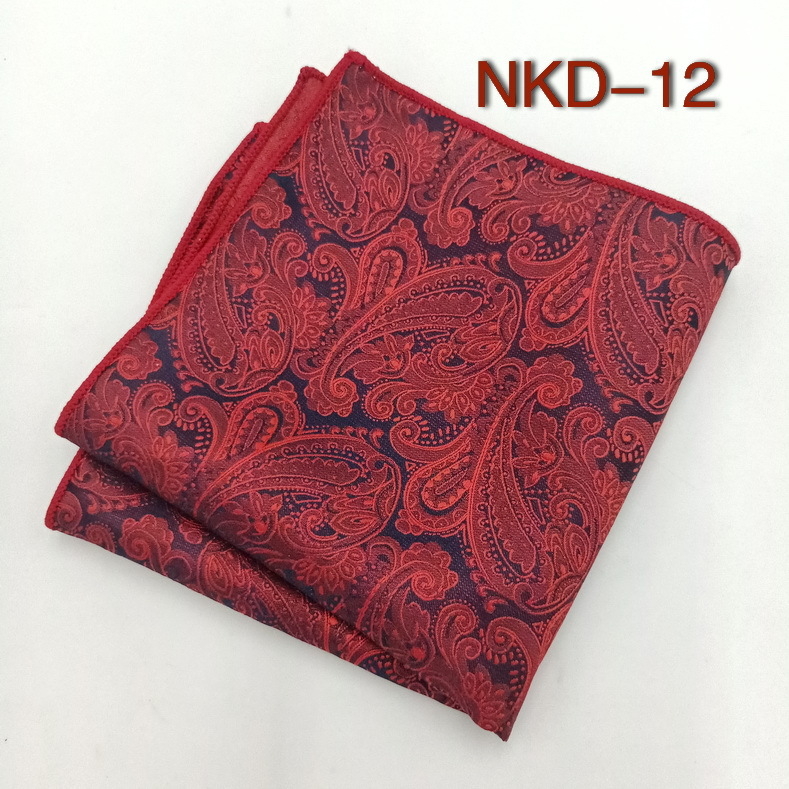 Batistă de buzunar pentru costum, dungată, jacquard vopsit pe fir, fibră de poliester, căptușeală din poliester, stil de seară