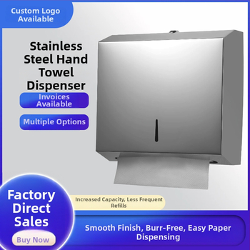 Κουτί χαρτοπετσέτων τοίχου, από ανοξείδωτο ατσάλι με βουρτσισμένο φινίρισμα, εγκατάσταση χωρίς διάτρηση, κατάλληλο για κουζίνα και μπάνιο