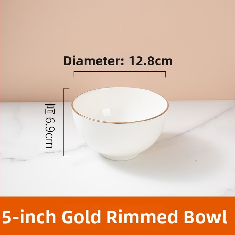 Csontporcelán tálak készlete szállodák és éttermek számára — kör alakú, glazúrt felület, testreszabható