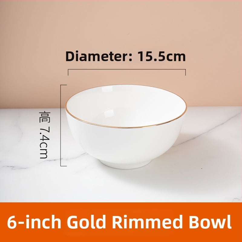 Csontporcelán tálak készlete szállodák és éttermek számára — kör alakú, glazúrt felület, testreszabható