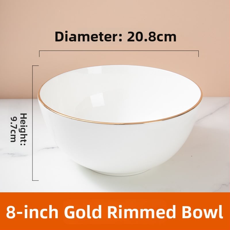 Csontporcelán tálak készlete szállodák és éttermek számára — kör alakú, glazúrt felület, testreszabható