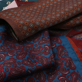 TAGERWILEN Batistă de buzunar pentru bărbați – stil vintage, imprimeu floral, poliester-satin, imprimată