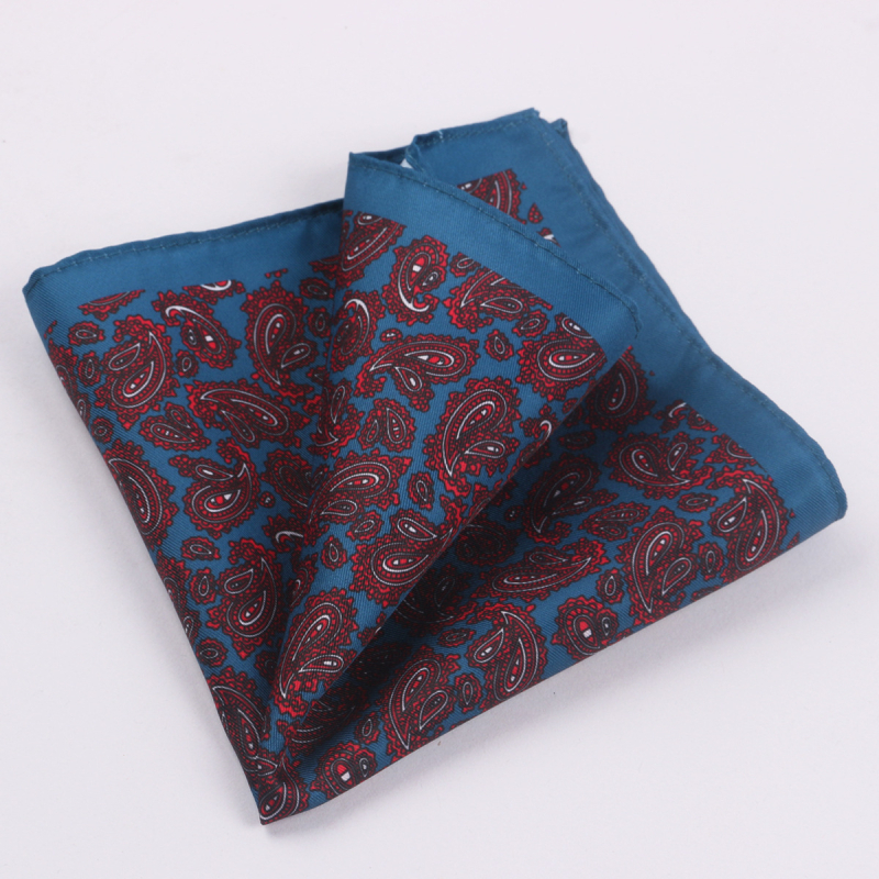 TAGERWILEN Batistă de buzunar pentru bărbați – stil vintage, imprimeu floral, poliester-satin, imprimată