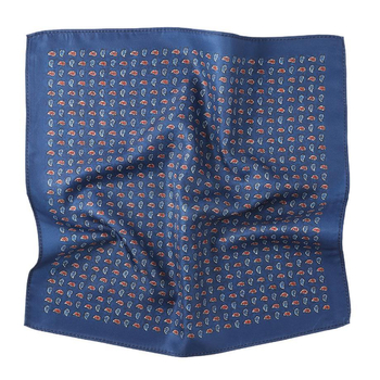 Batistă de buzunar pentru sacou cu imprimeu floral retro (Material: fibră de poliester; Model: flori; Stil: purtare de seară; Proces de imprimare: imprimare; Proces de fabricație: imprimare pe ambele fețe)