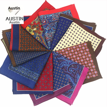 Batistă de buzunar din lână pentru bărbați, floral, stil modern, imprimat