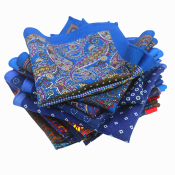 Batistă de buzunar din lână pentru bărbați, floral, stil modern, imprimat