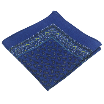 Batistă de buzunar din lână pentru bărbați, floral, stil modern, imprimat