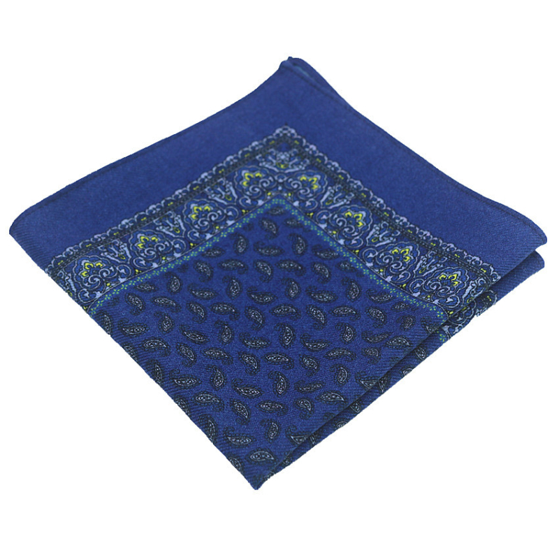 Batistă de buzunar din lână pentru bărbați, floral, stil modern, imprimat