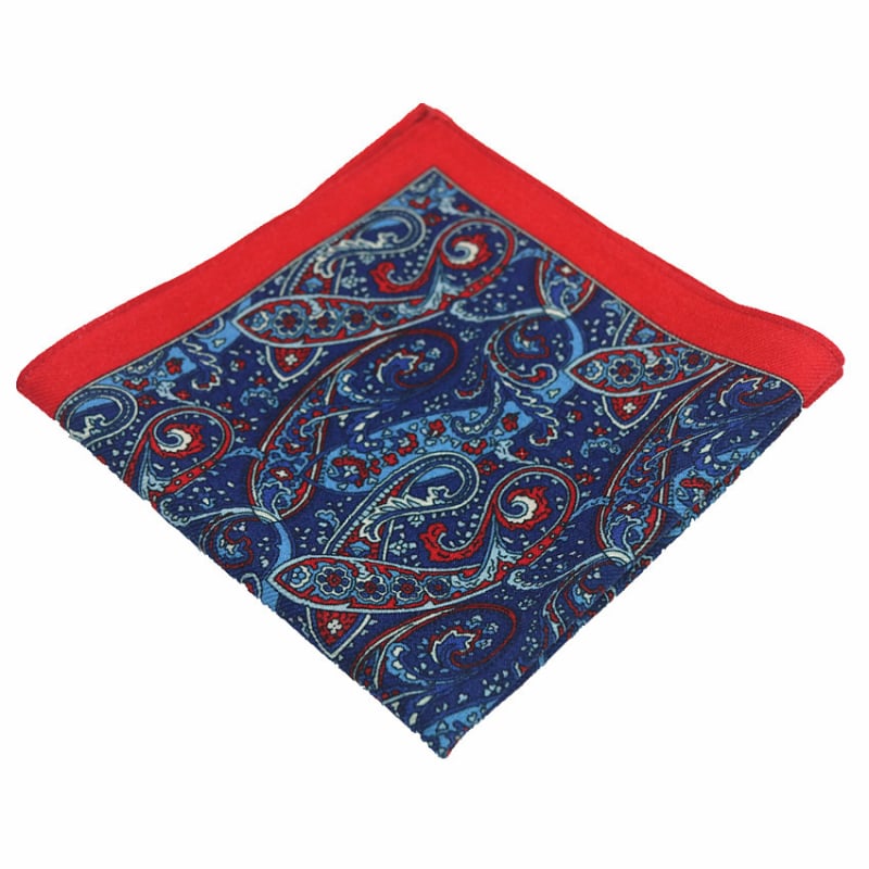 Batistă de buzunar din lână pentru bărbați, floral, stil modern, imprimat