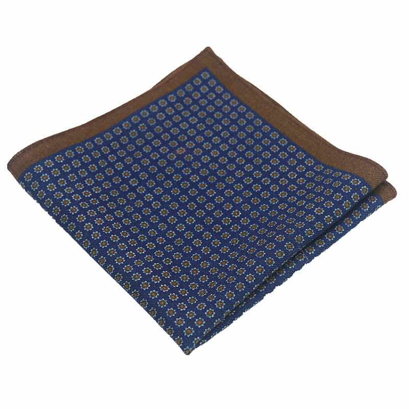 Batistă de buzunar din lână pentru bărbați, floral, stil modern, imprimat