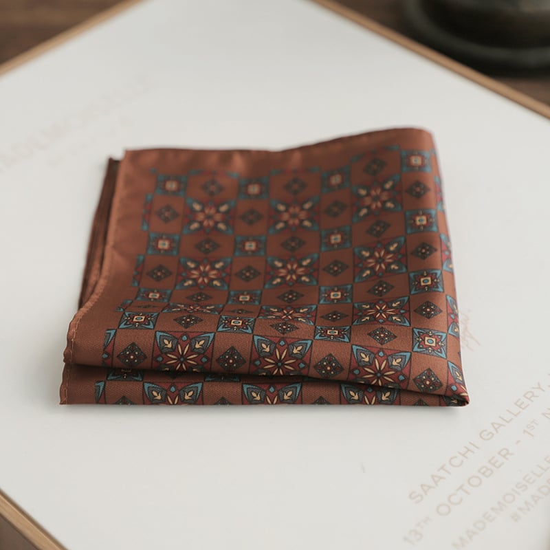 Prosop de buzunar Doris.TD, poliester, imprimeu floral, imprimare, stil lejer