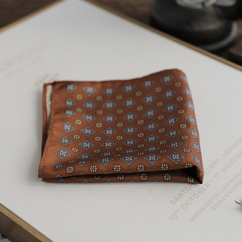 Prosop de buzunar Doris.TD, poliester, imprimeu floral, imprimare, stil lejer