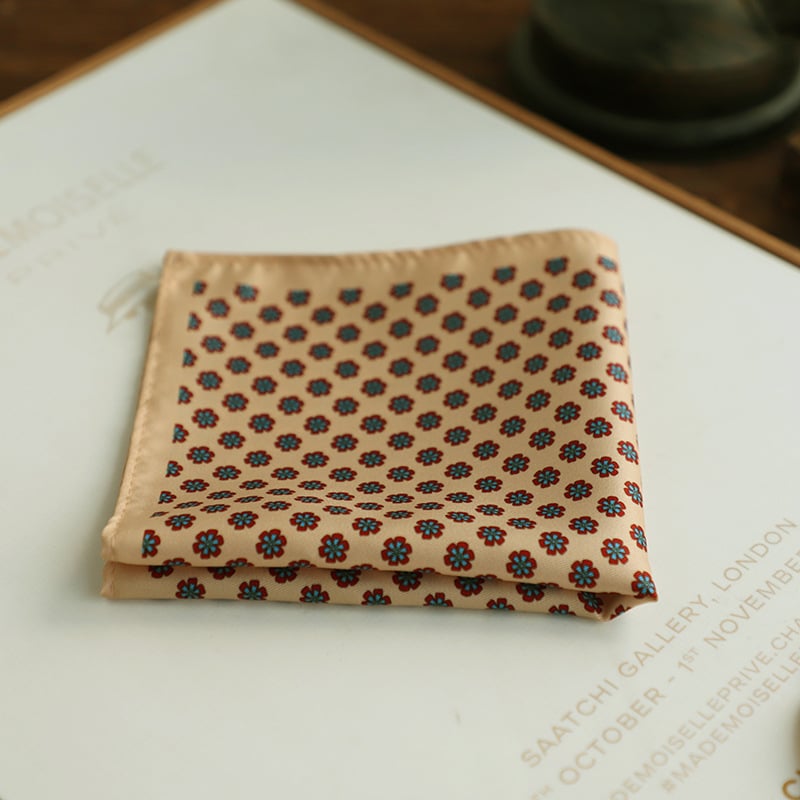 Prosop de buzunar Doris.TD, poliester, imprimeu floral, imprimare, stil lejer