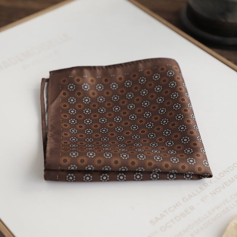 Prosop de buzunar Doris.TD, poliester, imprimeu floral, imprimare, stil lejer