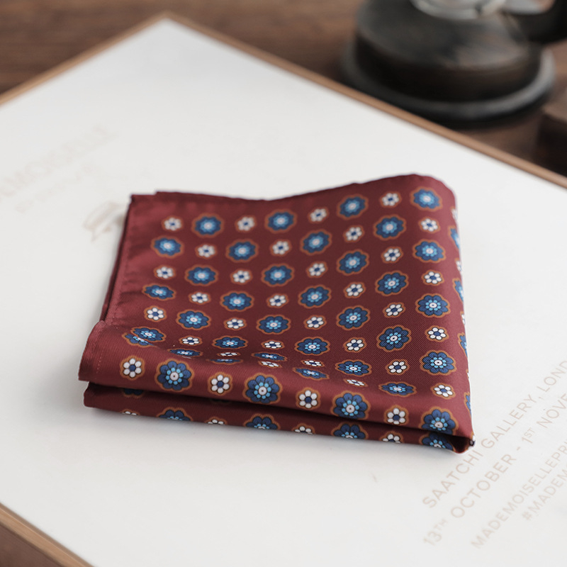 Prosop de buzunar Doris.TD, poliester, imprimeu floral, imprimare, stil lejer