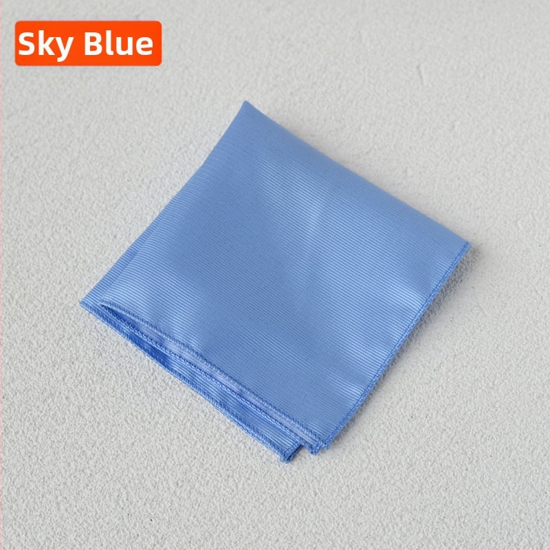 Batistă de buzunar - poliester mătase, stil lux lejer, țesătură Jacquard, model uni