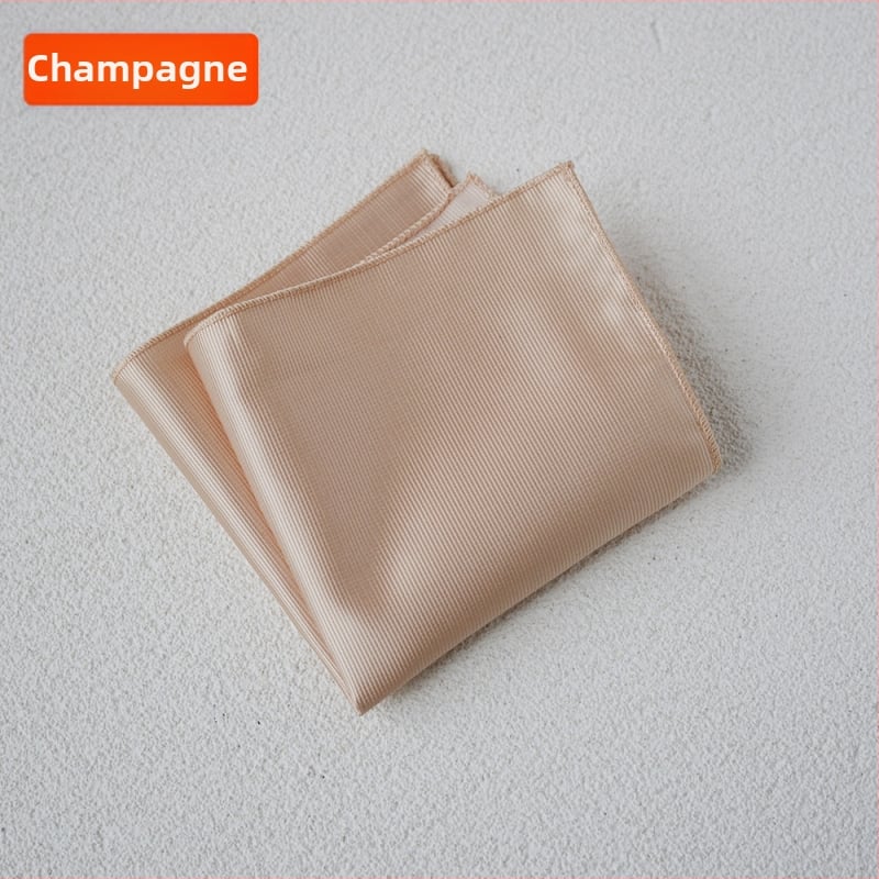 Batistă de buzunar - poliester mătase, stil lux lejer, țesătură Jacquard, model uni