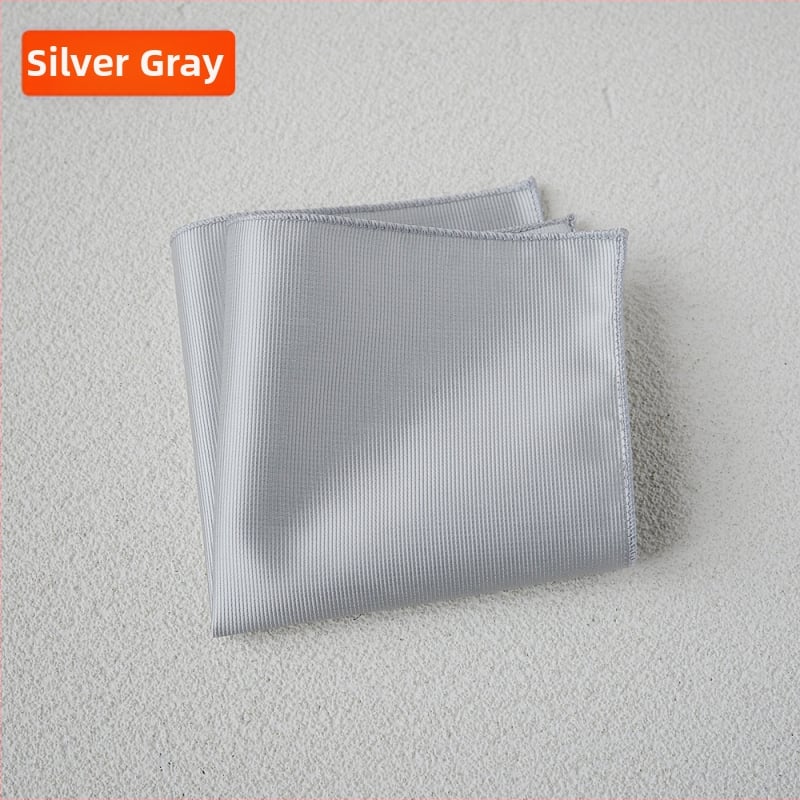 Batistă de buzunar - poliester mătase, stil lux lejer, țesătură Jacquard, model uni