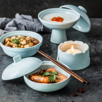 Japán stílusú porcelán levesestál, kör alakú, mikrohullámú sütőben használható, logónyomtatás és testreszabás